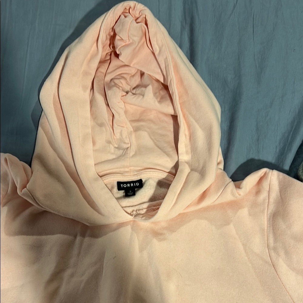 Torrid Blush Pink Hoodie dress - Picture 2 of 4